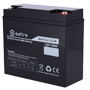 Genopladelig batteri - Lithium LiFePO4 - Spænding 12V - Kapacitet 18Ah - 3000 cyklusser - 151 (b) x 99 (h) x 99 (d) mm / 2,09 kg