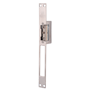 Dorcas Elektrisk dørlukkeopener i rustfrit stål - Installation med stort udsnit i ramme - Justerbar grendel - NO Fail Secure | Op til 330 kg - AC/DC strømforsyning 8-12V - Memory og øjebolt