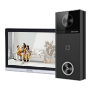 Videodørtelefon-sæt 4 Mpx - IP & WiFi-teknologi - Plade og monitor | Tillader 16 yderligere monitorer