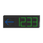 Hikvision - Parkeringsvejledningsdisplay - 1 retning / 4 cifre - Strømforsyning 220V - RJ45 kommunikation - Indendørs brug