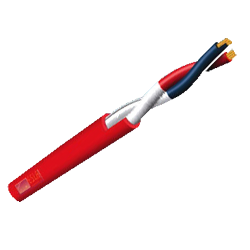 Afskærmet flettet kabelspole - 500 meter - Kobberleder 2 x 1,0mm² - CPR-certifikat Cca -1sb, a1, d1 - Certificeret EN 50575 - Modstand 21 Ω/km