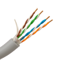 Safire U/FTP-kabel, Kategori 6 - Driver OFC, 100% kobber - Diameter 24 AWG-0,50mm - CPR Eca-certificeret - LSZH yderkrop / Grå - Leveres på træruller à 305 meter
