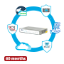 Hillstone Networks Pakke - Hardware + 60 Måneders Service - 4xGE 10/100/1000BASE-T Porte - 4Gbps FW / 1.5Gbps NGFW Gennemstrømning - 4 porte 10/100/1000BASE-T - Inkluderer IPS, AV, URL, QoS, IPR, C2 og Sandbox