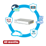 Hillstone Networks Bundle - Hardware + 60 måneders service - 4xGE 10/100/1000BASE-T porte - 4Gbps FW / 1,5Gbps NGFW gennemstrømning - Understøttelse af SSD-lagerexpansion - Inkluderer IPS, AV, URL, QoS, IPR, C2 og Sandbox