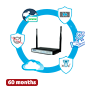 Hillstone Networks Bundle - Hardware + 60 måneders service - Indbygget Wi-Fi AC-forbindelse - 1 Gbps FW / 0,4 Gbps NGFW-gennemstrømning - 5 x 10/100/1000BASE-T-porte + 1 x 1GE SFP-port - Inkluderer IPS, AV, URL, QoS, IPR, C2 og Sandbox