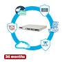 Hillstone Networks Bundle - Hardware + 36 fulde måneder service - 2xSFP+ (10G), 8xSFP og 16xGE porte - 20Gbps FW / 6,5Gbps NGFW-gennemstrømning - Dual AC redundant strømforsyning - Inkluderer IPS, AV, URL, QoS, IPR, C2 og Sandbox