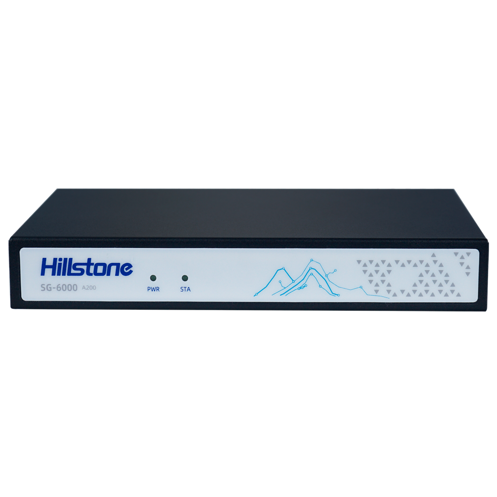 Hillstone Networks NGFW - Hardware + 1 år grundlicens - Porte 5xGE + 1xSFP - 1Gbps FW/0,4Gbps NGFW-gennemstrømning - 450k samtidige sessioner - Desktop