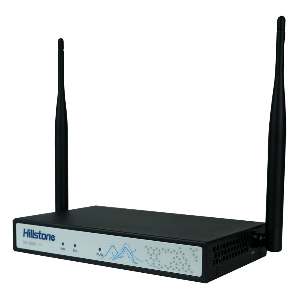 Hillstone Networks NGFW - Hardware + 1 års grundlicens - Porte 5xGE + 1xSFP - Wi-Fi 5 - 1Gbps brandmur/0,4Gbps NGFW-gennemstrømning - 450k samtidige sessioner