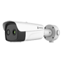 Hikvision Dual IP termisk kamera PRO Range - Termisk sensor 640x512 VOx | 25mm objektiv - Optisk sensor 1/2,7" 4Mpx | Objektiv 8mm - Termisk følsomhed ≤20mK (25°C, F1,0) - Forebyggende branddetektering og alarm - Målingsområde temp -20~150ºC / ±8ºC