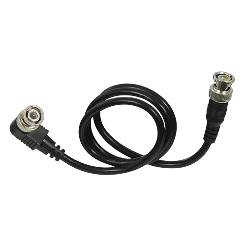 Koaksialkabel RG59 - BNC han vinkelstik - Lige BNC han-stik - 60 cm lang - Video - Lavt tab