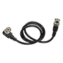 Koaksialkabel RG59 - BNC han vinkelstik - Lige BNC han-stik - 60 cm lang - Video - Lavt tab