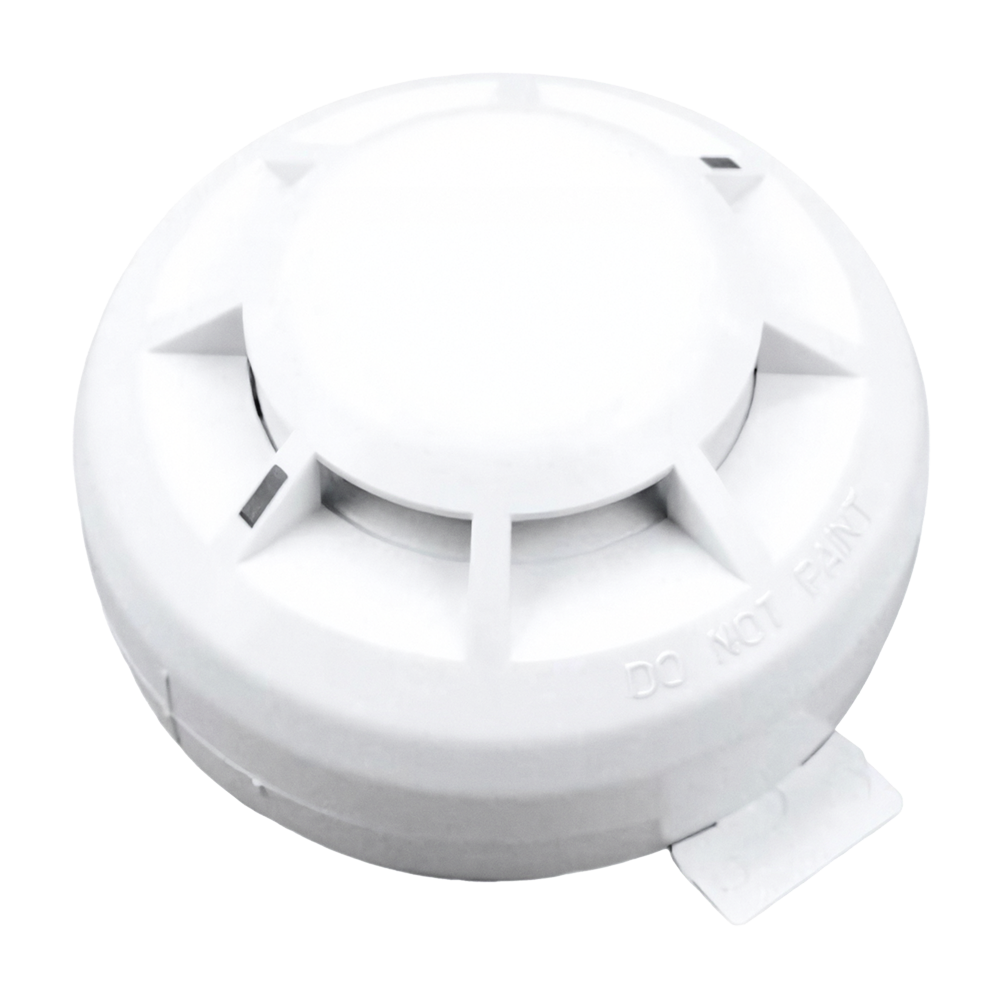 Wizmart - Konventionel varmedetektor - Dual thermistor - Version med blinkende LED i standby - Certificeret EN 54-5