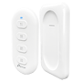 Trådløs batteri-drevet tryknap med 2 knapper - RF433 / Batteriering - Trådløs / Lang autonomi - Mekanisk tryknap - Nem installation - Kompatibel med dine switches