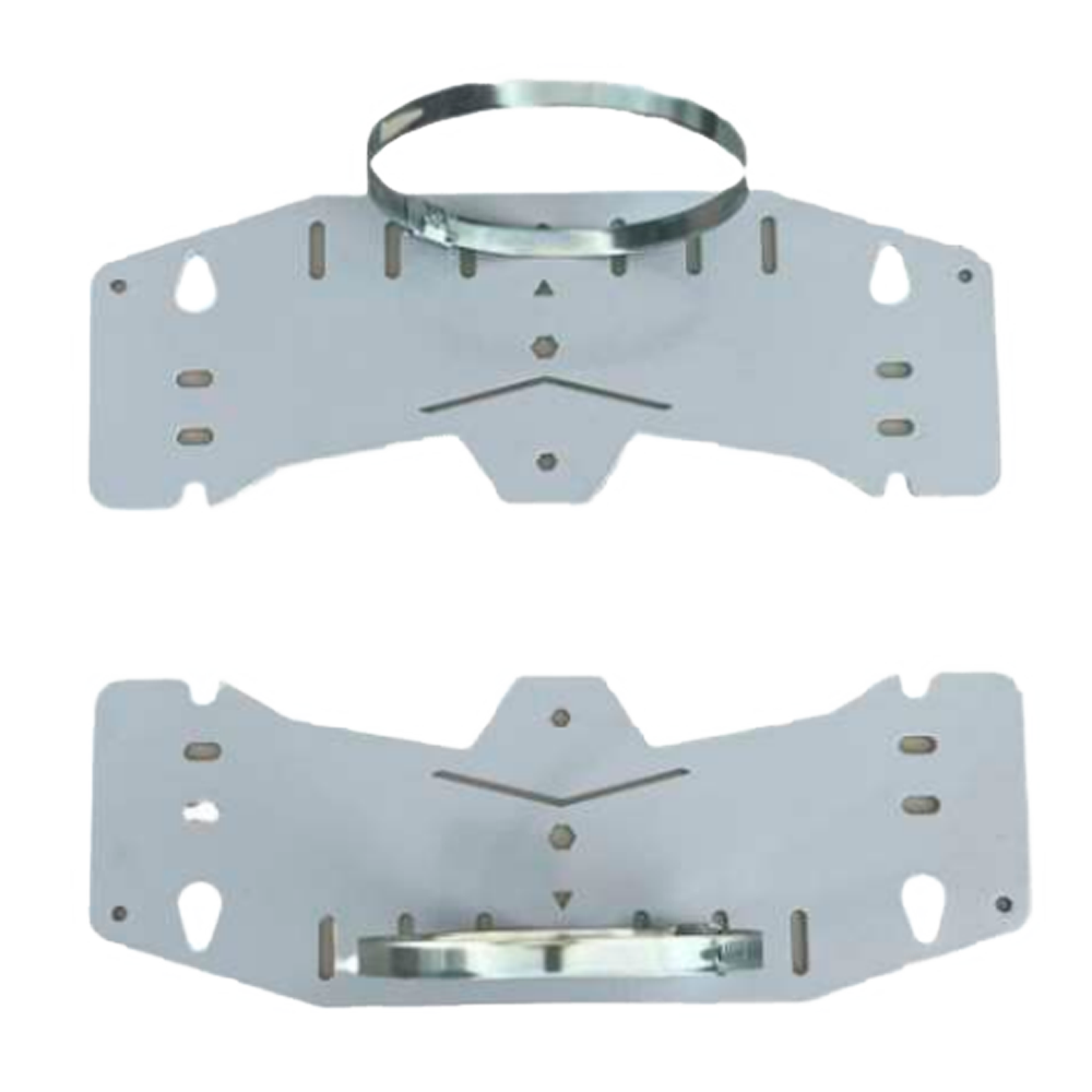 Mast- og vægbeslag - Diameter område 90-100 Ø - 2 stk - Kompatibel med BOX-403017-IP65 og BOX-403022-IP65