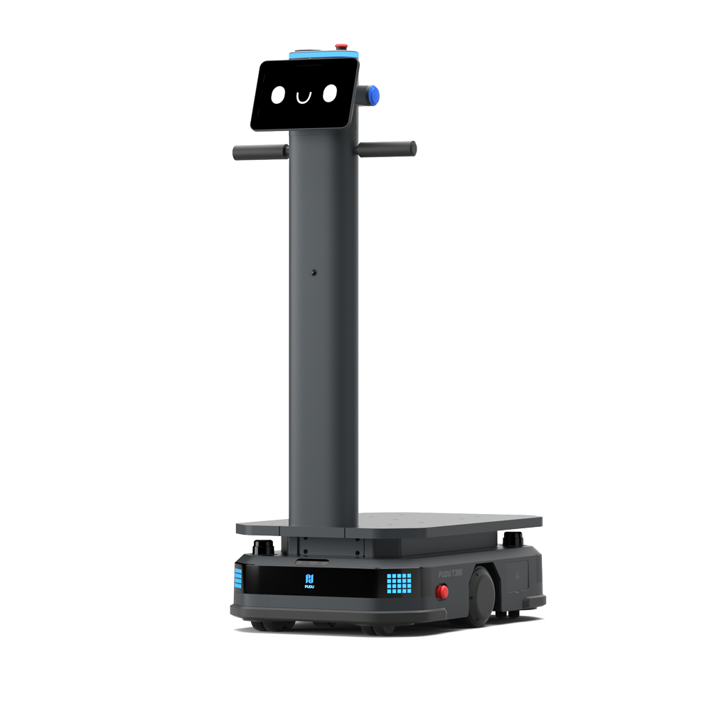 Fragtleveringsrobot - Maksimal bæreevne på 300 kg - Samarbejde blandt flere robotter - Automatisk leveringstilstand - Følgetilstand - Assistancetilstand