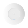 Højydelses Wi-Fi 6 AX3000 adgangspunkt - Integreret SC optisk port med 2,5 Gbps hastighed - Ultra-slankt design, kun 35 mm tykt - Understøtter PoE, DC og POF strømforsyning - AI-drevet intelligent roaming mellem Ethernet AP'er og e-Lighten - Ensartet styring via gratis Ruijie Cloud