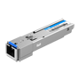 2,5G e-Lighten optisk transceiver - Single-mode single-fiber design til afstande på 10 km - Ideel til campus-miljøer, hoteller og små til mellemstore virksomheder - SC/UPC stik til passive optiske løsninger - Lavt strømforbrug på mindre end 1W - Kompatibel med hele Ruijie e-Lighten løsningen