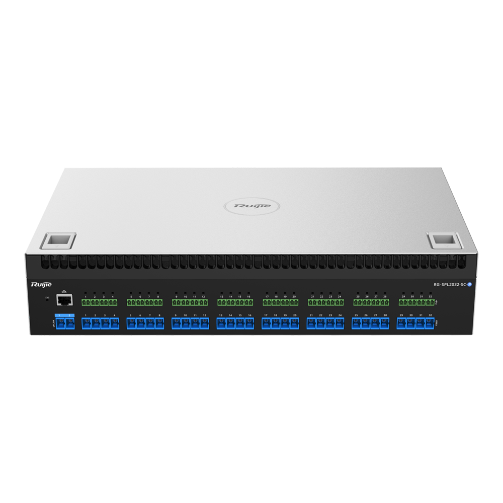 e-Lighten aktiv optisk splitter med 2 indgange og 32 udgange - Kompatibel med PoF hybrid-kabel til fjernstrømforsyning - Strømlink-beskyttelse og overbelastningsbeskyttelse - Alt-i-én design med forbindelsesbakke og kabelledning - Understøtter op til 32 SC optiske udgange og 32 PoF-porte - Smart energistyring og realtidsovervågning