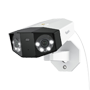 Reolink Kamera 16 MP Duo 3 PoE - 16MP (7680x2160) @ 20FPS - PoE / 180º Panorama / LED-lys - Automatisk zoom - Tovejslydgengivelse / MicroSD-plads - Egnet til udendørs