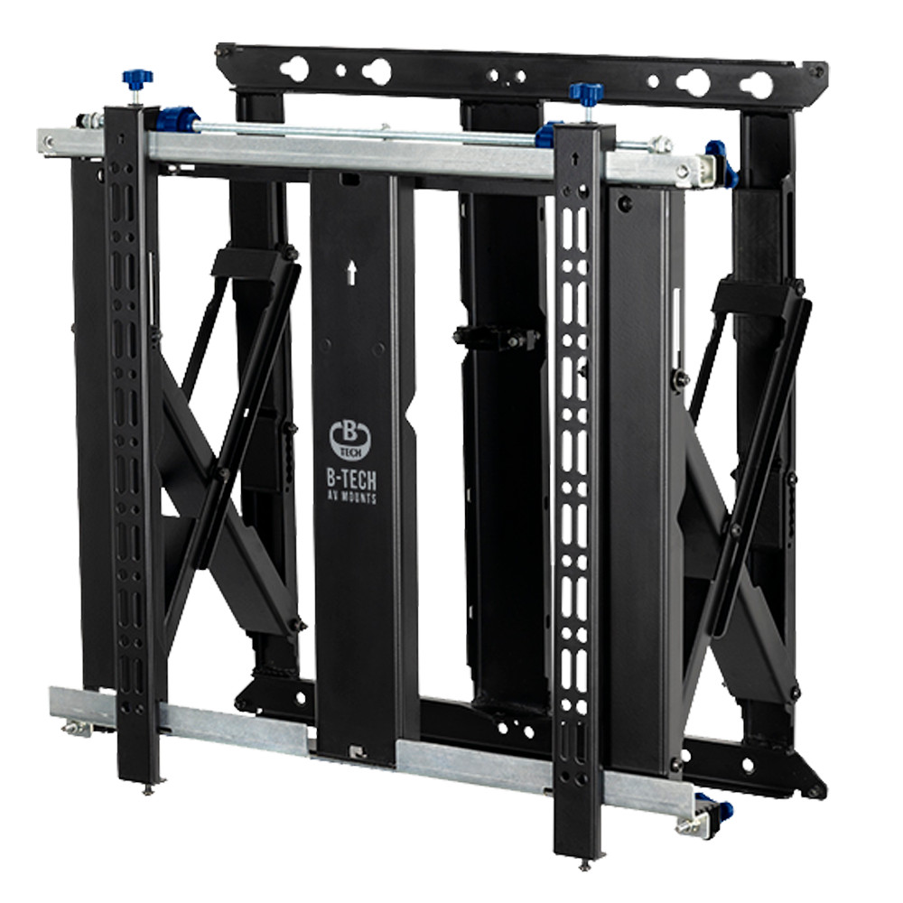 Pop-out beslag til videowall - Understøttet vægt 50kg - VESA 600x400mm - Afstand til væg: 70-223mm - Mikrojustering +/-7,5mm per hjørne - Monitorhøjdejustering +15mm