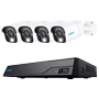 Reolink Kit NVR PoE + 4 kameraer 8MP PoE 2TB - 8MP (3840X2160) - Menneske-/Dyr-/Køretøjsdetektering - e-SATA - 2TB HDD - Egnet til eksteriør