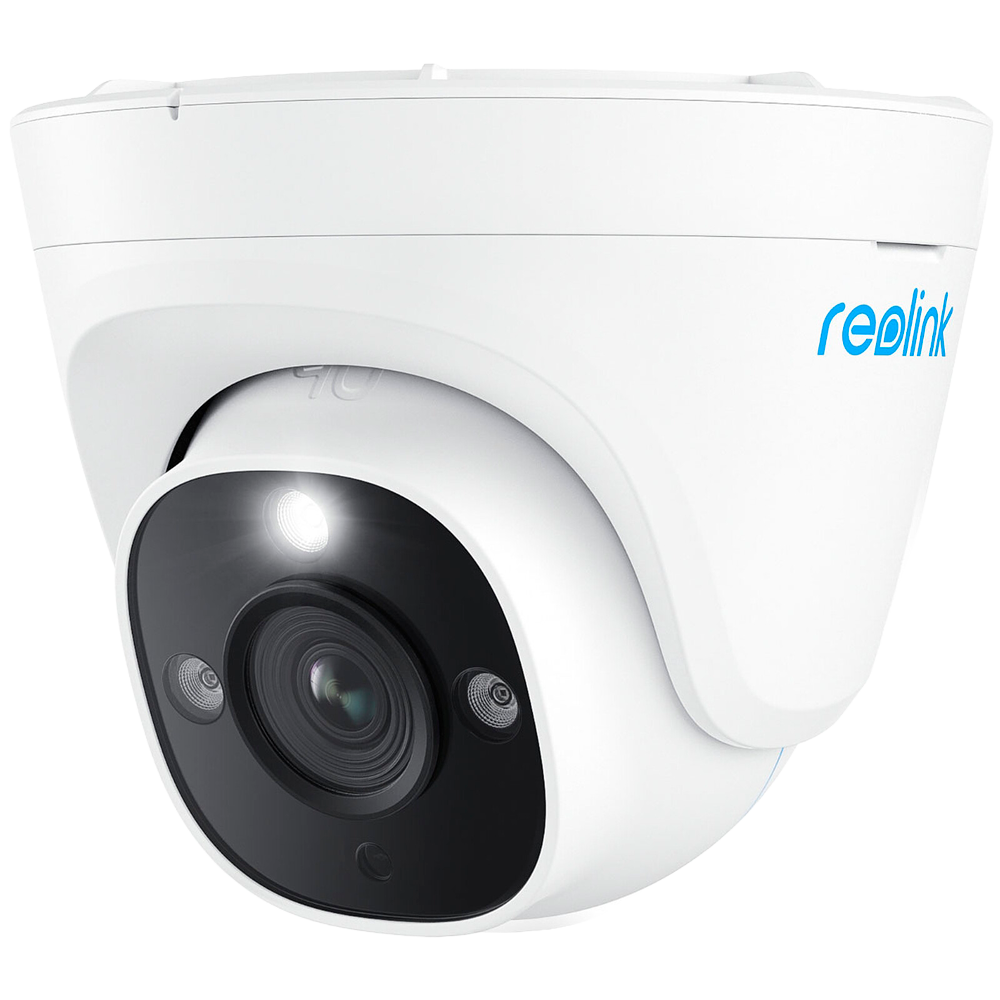 Reolink IP Turret-kamera 8MP P334 PoE - 8MP (3840 x 2160) | 4K Ultra HD @ 25FPS - PoE / LED-belysning - 5X Digital zoom - Tovejslyd / MicroSD-slot - Egnet til udendørs