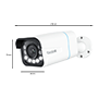 Reolink 8MP PoE IP Bullet-kamera - 8MP (3840 x 2160) @ 25FPS - PoE / LED-belysning - 5X optisk zoom - Tovejs audio / MicroSD-slot - Egnet til udendørs brug