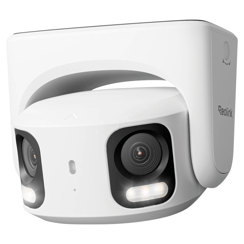 Reolink Dual-Lens IP-kamera 16M PoE - 16MP (7680x2160) @ 25fps - PoE / LED-belysning - AI-registrering af personer / køretøjer / kæledyr - Tovejslyd / MicroSD-slot - Egnet til udendørs