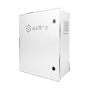 Safire Kabinet af SMC polyester - Ydre mål 50x40x20cm - 8-ports PoE-switch | Fibersamlingsplateau - Administrations- og vedligeholdelsesplatform - Beskyttelsesgrad IP55 / DIN-skinne / UPS - Elektriske beskyttelser