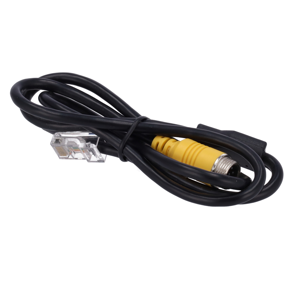 Streamax - Kabel 6PIN til RJ45+DC 12V - Længde 15cm - Kompatibel med IP-kameraer med 6PIN-flystik