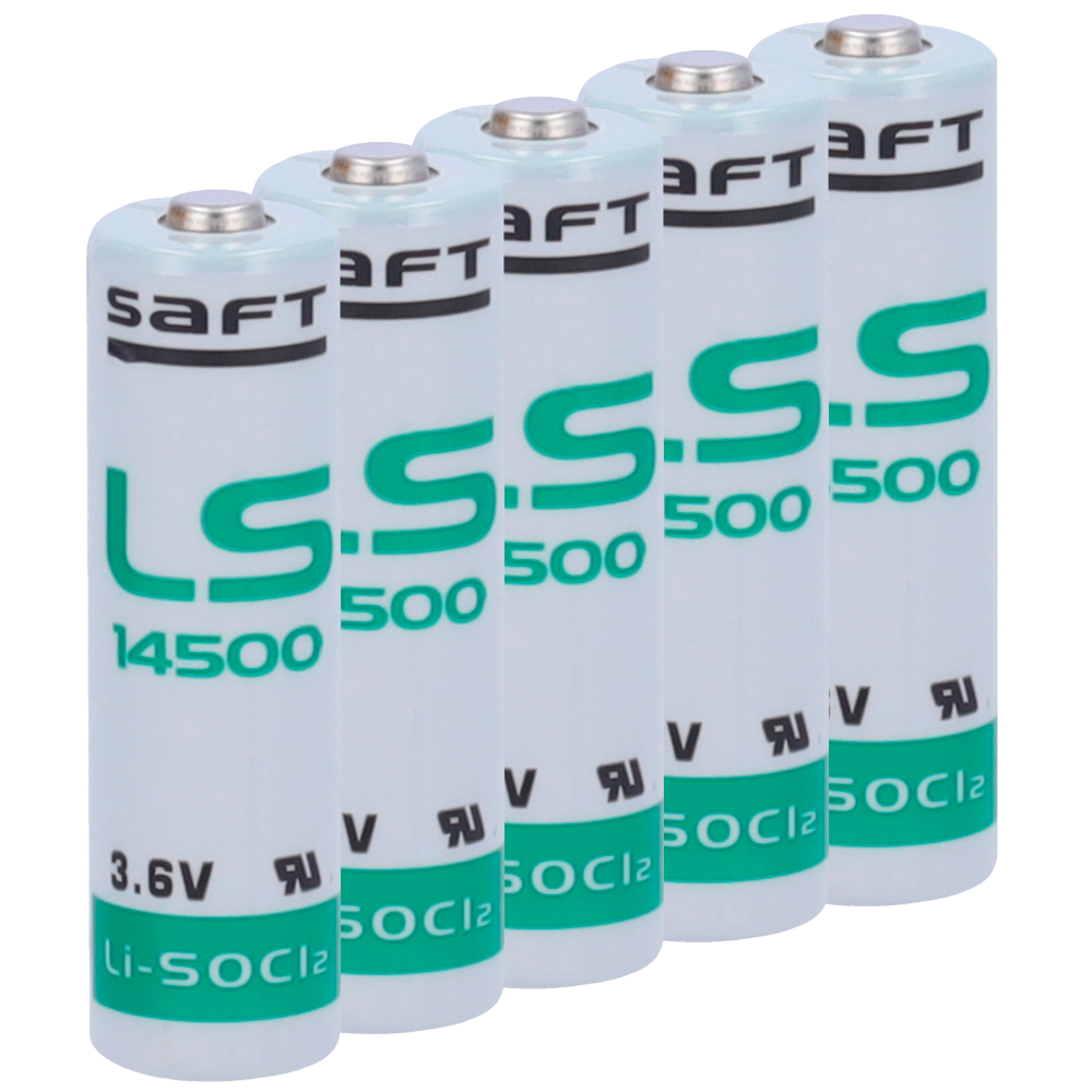 Saft - AA batteripakke / LS14500 - Spænding 3.6 V - Lithium / 10 stk - Nominel kapacitet 2600 mAh - Kompatibel med RSI Videofied