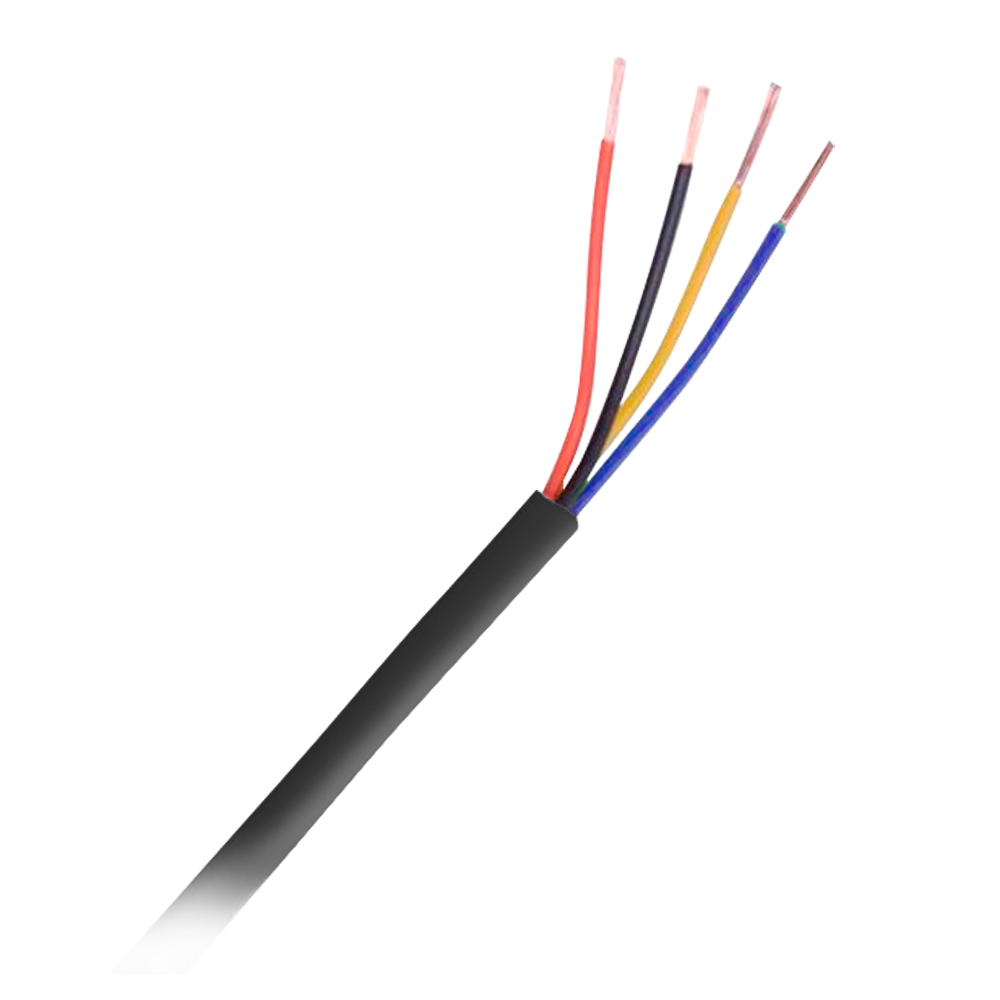 4 ledere - Fleksibel elektrolytisk kobberleder Class 5 - CuSn Aluminium polyester skærm + afledning - Spole på 500 meter - CPR certifikat: B2ca -s1a, d0, a1 - Lavt tab