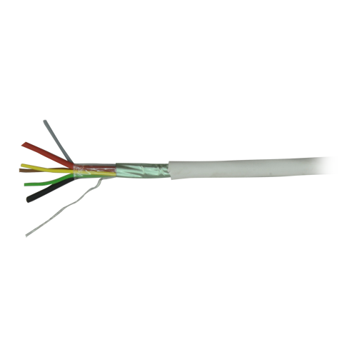 4 signal + 2 strømforsyningsledere - Fleksibel elektrolytisk kobberleder - CuSn aluminium polyester skærm + drain - Spole med 100 meter - CPR certifikat Cca -1sb, a1, d2 - Lavt tab