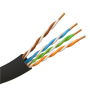 UTP-kabel - Kategori 5E - Spole på 305 meter - OFC-leder, renhed 99,9% kobber - Diameter 5,5 mm - Speciel udvendig beklædning