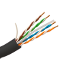 Stiv outdoor UTP-kabel - Kategori 6 - Opfylder 90m Fluke-test - OFC-leder, renhed 99,9% kobber - Tromle 305 meter - Diameter 5,5 mm