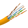 Halogenfri Uniview UTP-kabel - Kategori 6 - Opfylder 90m Fluke-test - Kabeltromle 305 meter - Diameter 0,5 mm - Halogenfri