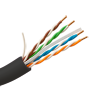 Uniview Stiv UTP-kabel - Kategori 6 - Overholder 90m Fluke-test - CCA-leder 23AWG - Tromle på 305 meter - Særlig kappe til udendørsbrug