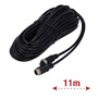 Kabel til IP-kameraer - Stik M12 luftfart - 6 ben - Længde 11m - Han - Hun