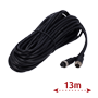 Kabel til IP-kameraer - M12 luftfahrtsstik - 6 ben - Længde 13m - Han - Hun