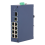 Administrerbar L2-switch med 8x RJ45 og 2x Uplink - 8 netværksporte á 10/100 Mbps - Dobbelt uplink: 1x RJ45 Gigabit og 1x SFP Gigabit