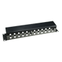 Kabelorganizer - Maksimal dimension 1U - Rackbar 19" - Robust og holdbar - Sort farve - Konstrueret i metal