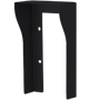 Videodørtelefon-beskyttelse - Akuvox-specifik AK-R20A-BLACK - Mål: 154 (H) x 87 (B) x 50 (D) mm - Fremstillet af galvaniseret stål - Regnskjold - Overflademontering