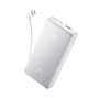 Anker Lightweight Power Bank - Kapacitet 10000mAh - 1x USB-C-port og medfølgende kabel - Udgange: 1x USB-C, 1x USB-A og medfølgende kabel - Hurtig opladning | 3 enheder samtidigt - Medfølgende kabel: Vinklet USB-C 90°