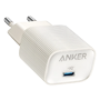 Anker - USB-oplader - Strømforsyning 30W - Hurtigopladning - Output 1x USB-C - Hvid farve : Ultra-kompakt