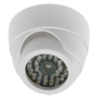 NIVIAN simuleret (dummy) kamera - IR dome - plastikkabinet - 30 funktionelle røde LED'er - design beregnet til udendørs brug - strømforsyning 2 AA-batterier