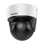 IP Panoramakamera 32 Mpx serie SOLUTIONS - 4 Objektiver 2,8 mm | PanoVu: Oversigt 180º - IR 20 m | DarkFighter-teknologi - AcuSense | MicroSD 1 TB | PoE+ - Alarm | Lyd | 2 Mikrofoner - Beskyttelsesklasse IP67, IK10, NEMA 4X