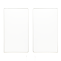 Drejekors dør - Kompatibel med DS-K6BC402X-x - Til 900 mm pasagebredde - Egnet til PRM - Akrylmateriale - Inkluderer to døre