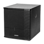 DSPPA Professionel Aktivt Subwoofer - Integreret Class D-forstærker - 350W RMS | Subwoofer 15" - 95dB | 120dB SPL | 43Hz-200Hz - Gain | Frekvens | Fase - Til basforstærkning på spillesteder eller arrangementer