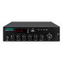 DSPPA Mixer-forsterker - 70V/100V linje og lav impedans - 1 x 250W  - 2 mikrofon 2 fantomspænding | 2 Aux | EMC-nødsignal - USB-afspiller / FM-radio / Bluetooth - Fjernbetjening