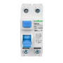 Fejlstrømsafbryder - Nominalstrøm 40A - 2 poler (enfasede installationer) - Følsomhed 300mA - Udløsertype AC - Til DIN-skinne / Overholder IEC/EN 61008-1